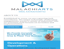 Tablet Screenshot of malachiarts.org